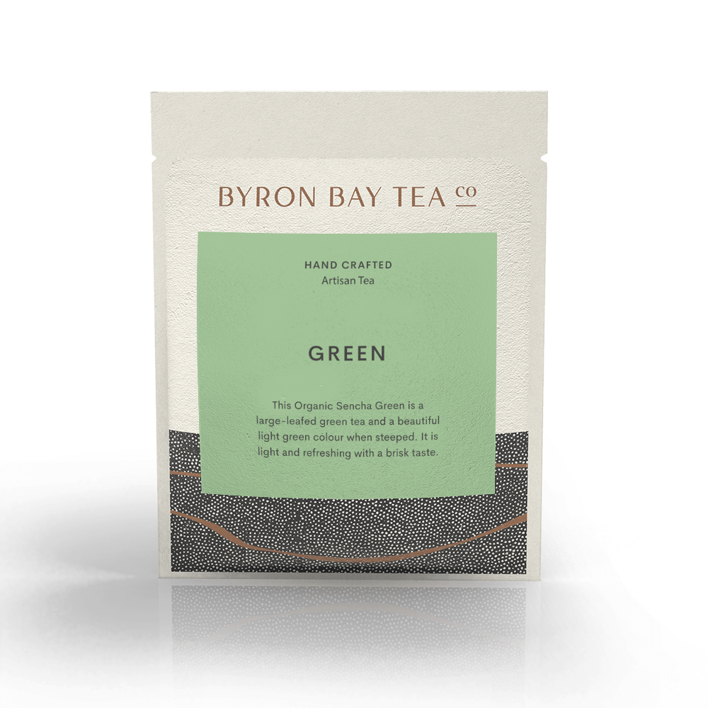 Green Teabag Sachet 1tb Teabag Byron Bay Tea Company 