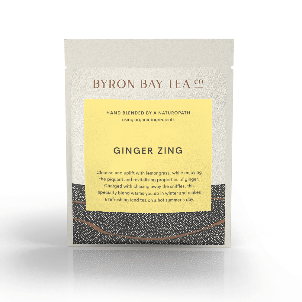 Ginger Zing Teabag Sachet 1tb Teabag Byron Bay Tea Company 