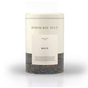White Leaf Tin 90g Tea Leaf Byron Bay Tea Company 