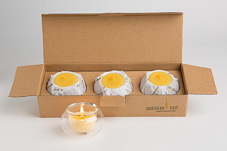Light Bubble Tealight Candles 3-pack