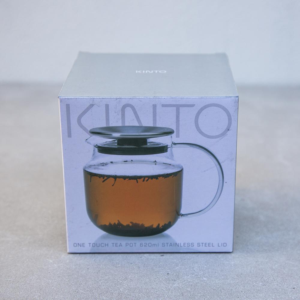 Teaware One Touch Teapot Stainless Steel 620ml Teaware Byron Bay Tea Company 